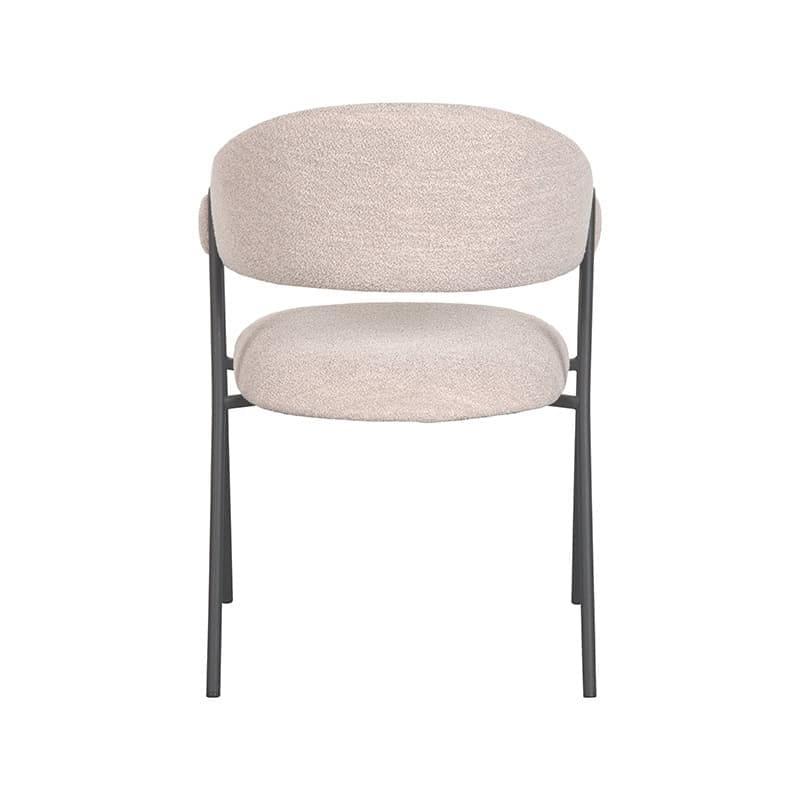 LABEL51 Eetkamerstoel Lowen 58x60x84 cm - Naturel - Boucle - Afbeelding 4