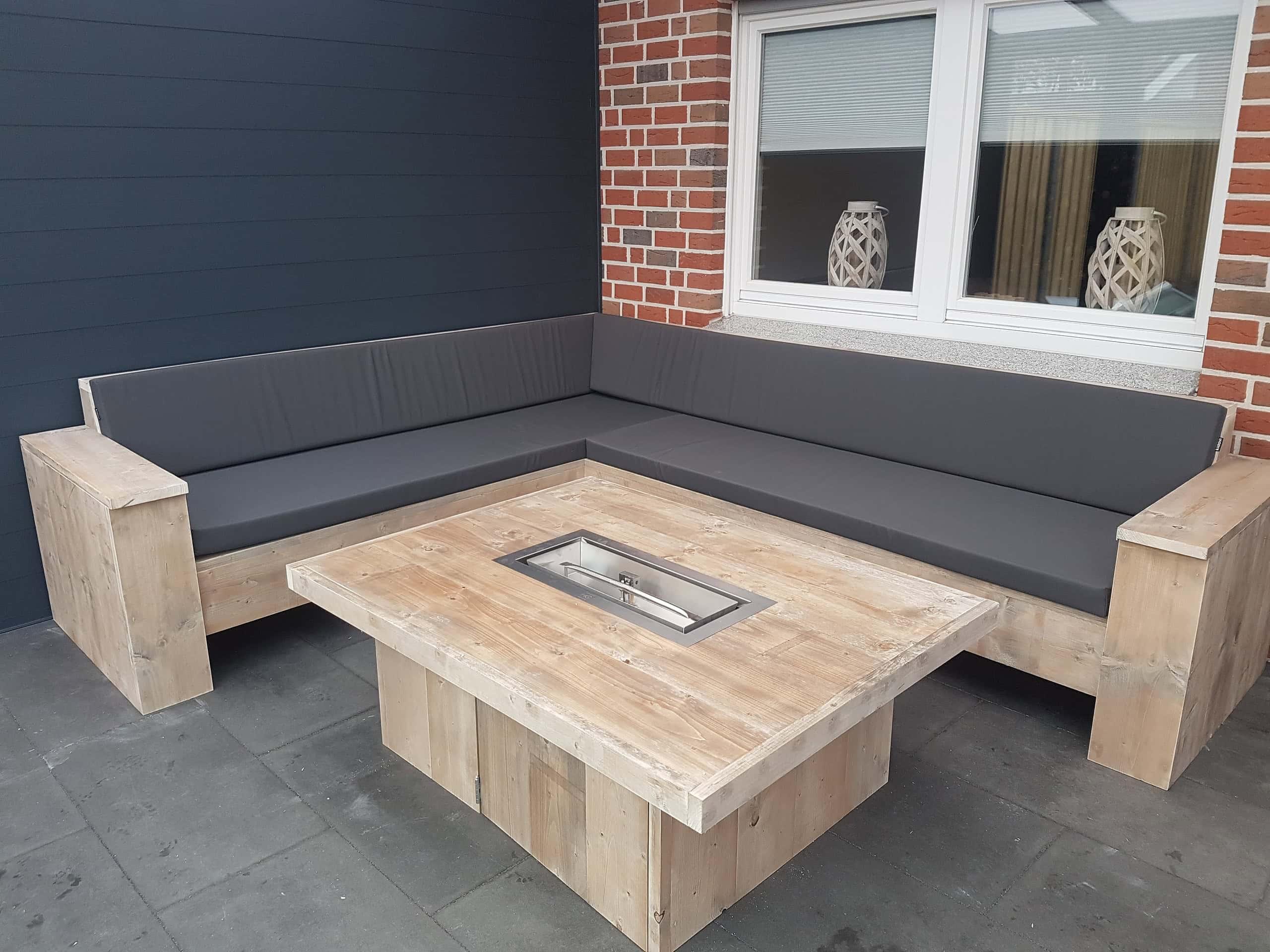 Hoekbank steigerhout - Afbeelding 8