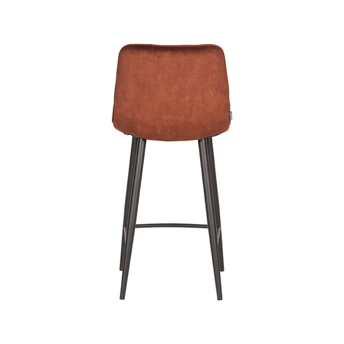 LABEL51 Barkruk Jelt 45x48x94 cm - Rust - Velours - Afbeelding 5