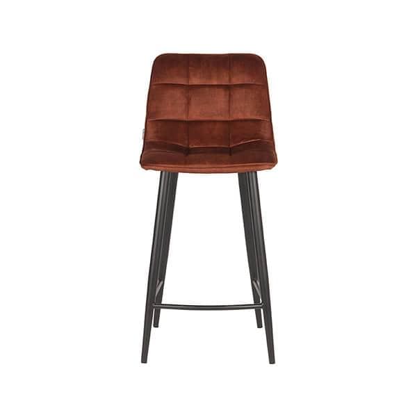 LABEL51 Barkruk Jelt 45x48x94 cm - Rust - Velours - Afbeelding 3