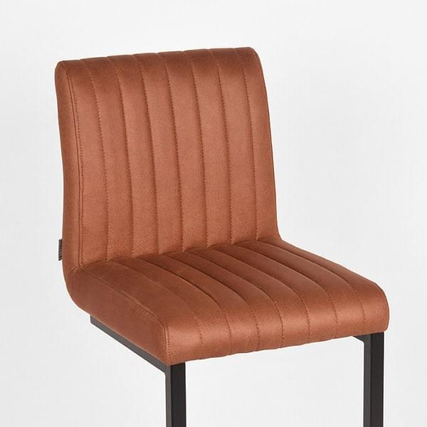 LABEL51 Barkruk Milo - Cognac - Microfiber - Afbeelding 6