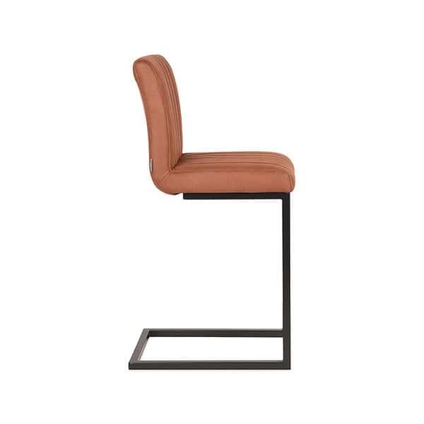 LABEL51 Barkruk Milo - Cognac - Microfiber - Afbeelding 4