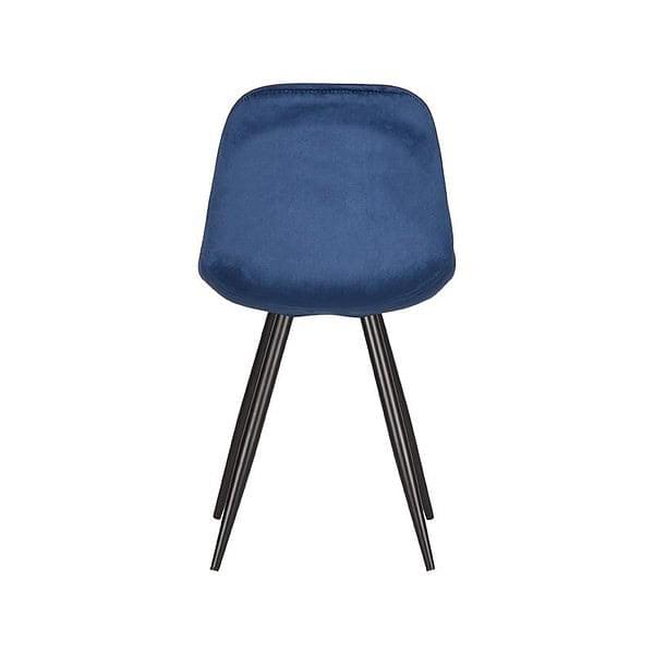 LABEL51 Eetkamerstoel Capri - Blauw - Fluweel - Afbeelding 4