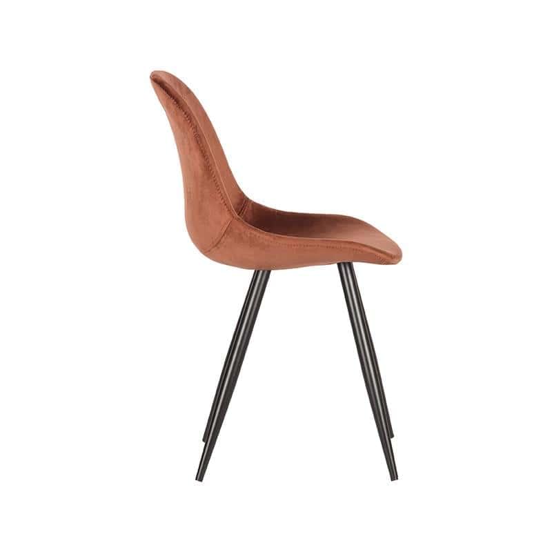 LABEL51 Eetkamerstoel Capri - Rust - Fluweel - Afbeelding 3