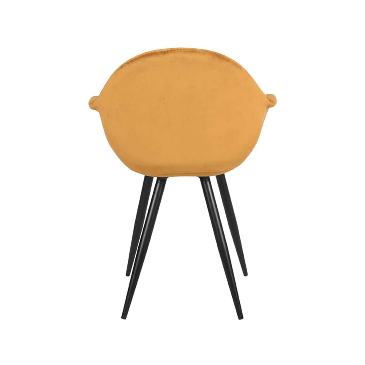 LABEL51 Eetkamerstoel Forli - Oker - Fluweel - Afbeelding 4