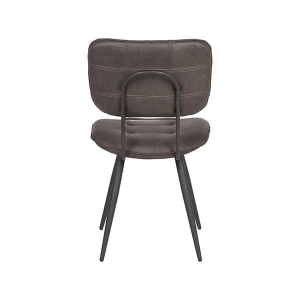 LABEL51 Eetkamerstoel Gus - Antraciet - Microfiber - Afbeelding 4