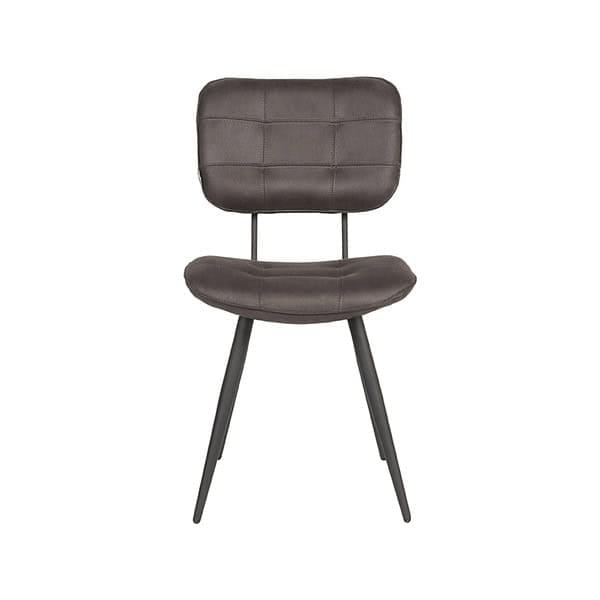 LABEL51 Eetkamerstoel Gus - Antraciet - Microfiber - Afbeelding 2