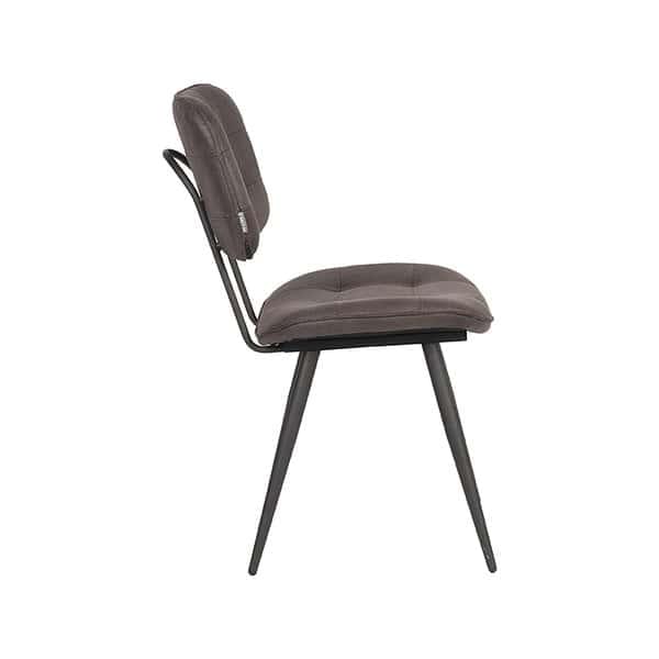 LABEL51 Eetkamerstoel Gus - Antraciet - Microfiber - Afbeelding 3