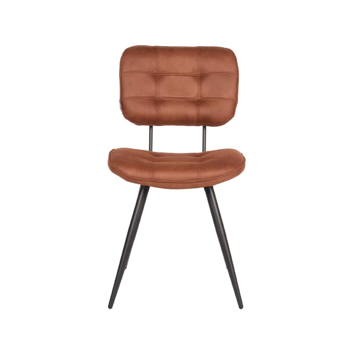 LABEL51 Eetkamerstoel Gus - Cognac - Microfiber - Afbeelding 2