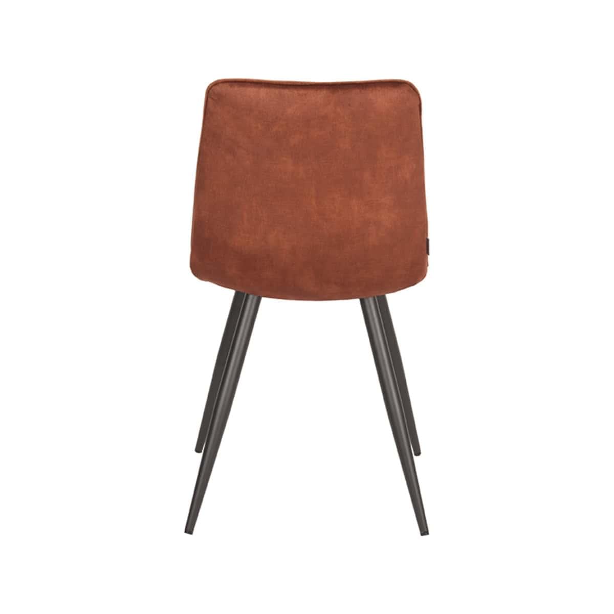 LABEL51 Eetkamerstoel Jelt - Rust - Velours - Afbeelding 4