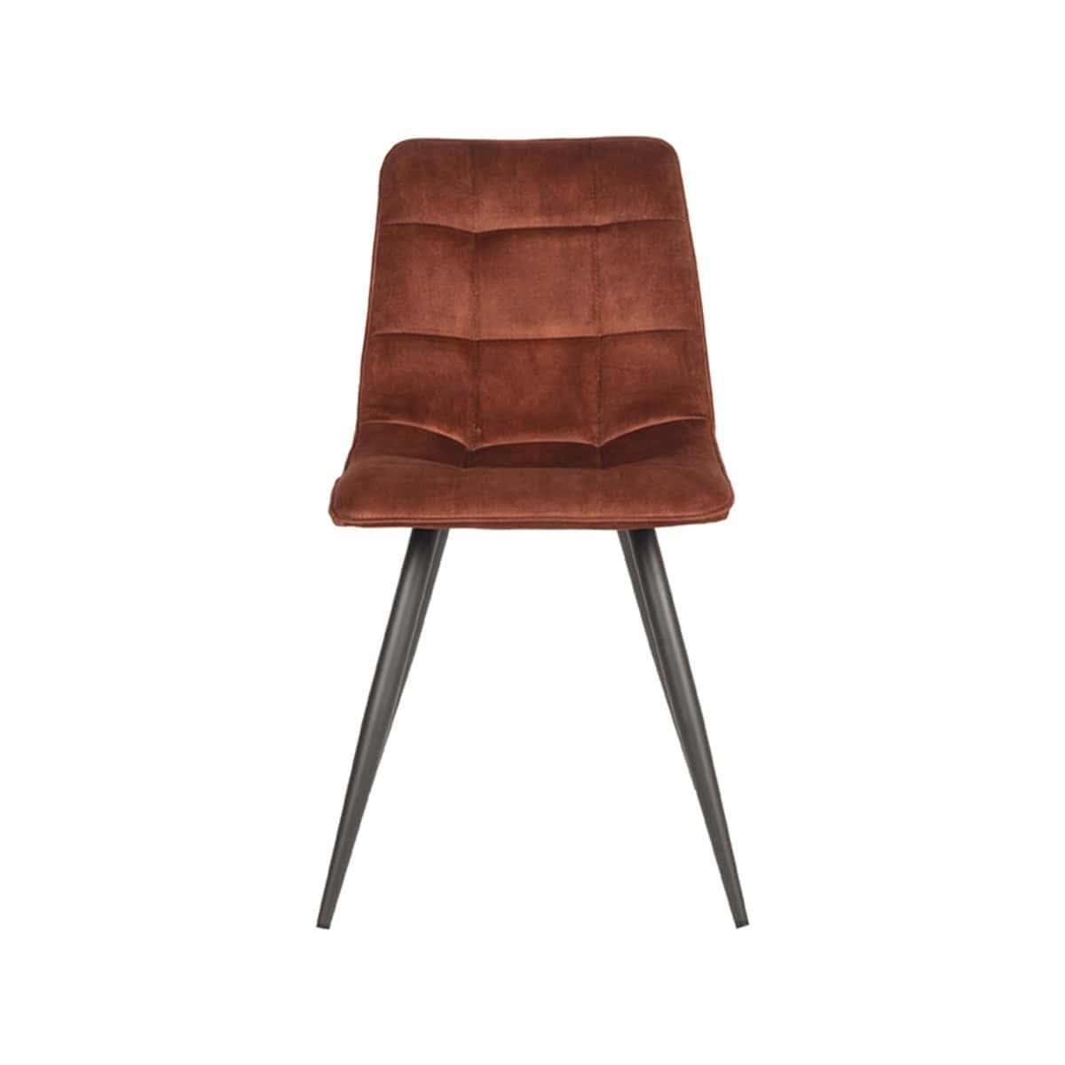 LABEL51 Eetkamerstoel Jelt - Rust - Velours - Afbeelding 2
