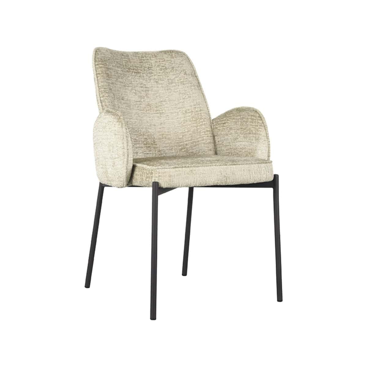 LABEL51 Eetkamerstoel joni - Beige - Fluweel