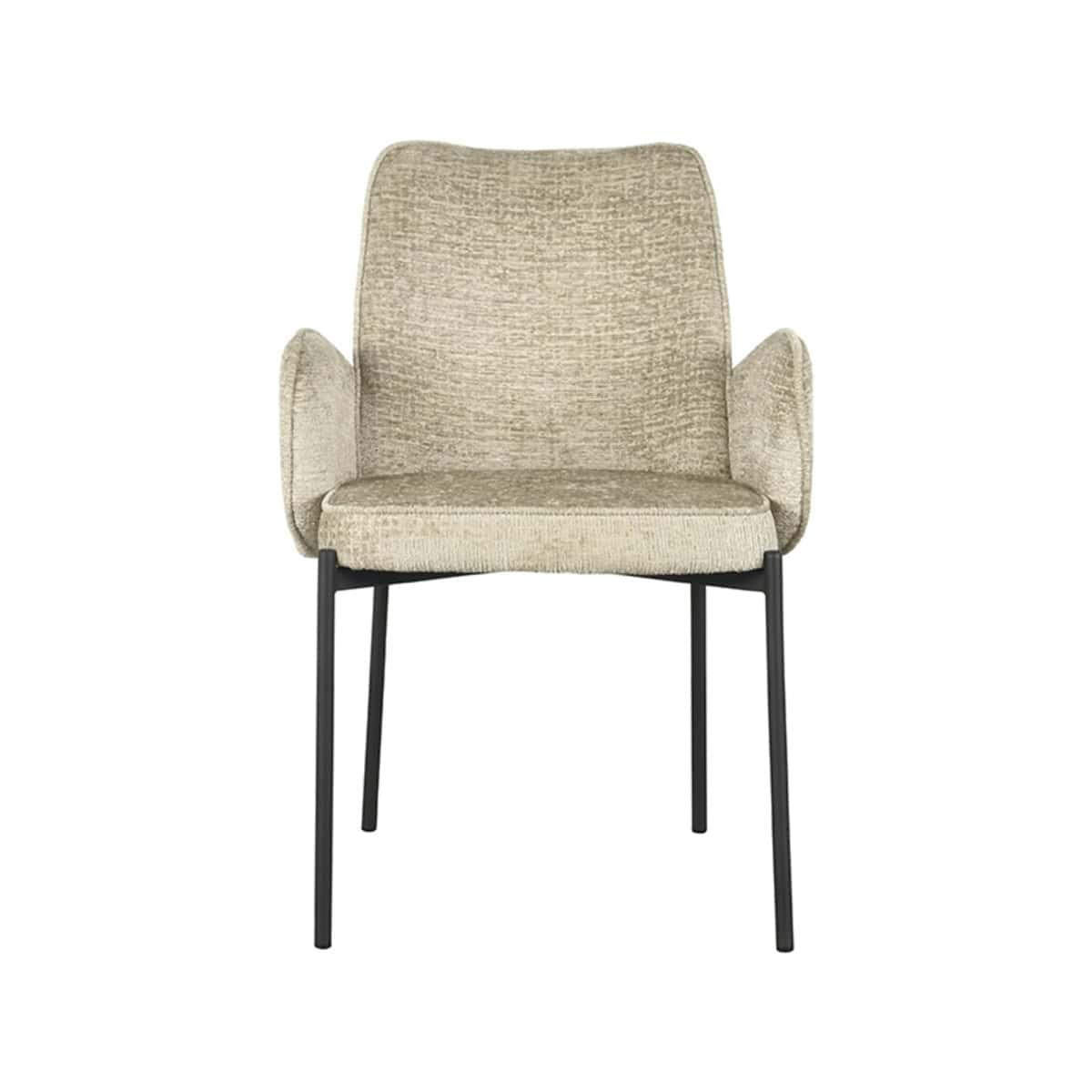 LABEL51 Eetkamerstoel joni - Beige - Fluweel - Afbeelding 2