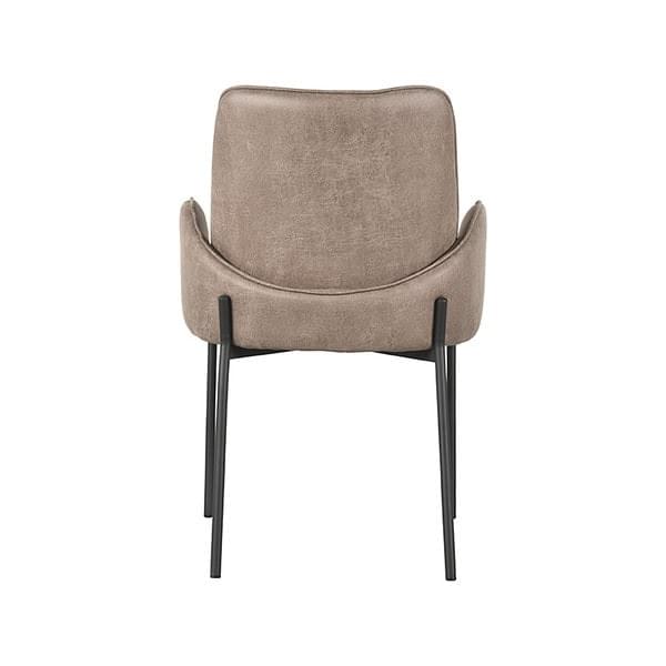 LABEL51 Eetkamerstoel Joni - Taupe - Micro Suede - Afbeelding 4