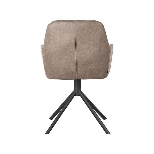 LABEL51 Eetkamerstoel Joy - Taupe - Micro Suede - Afbeelding 5
