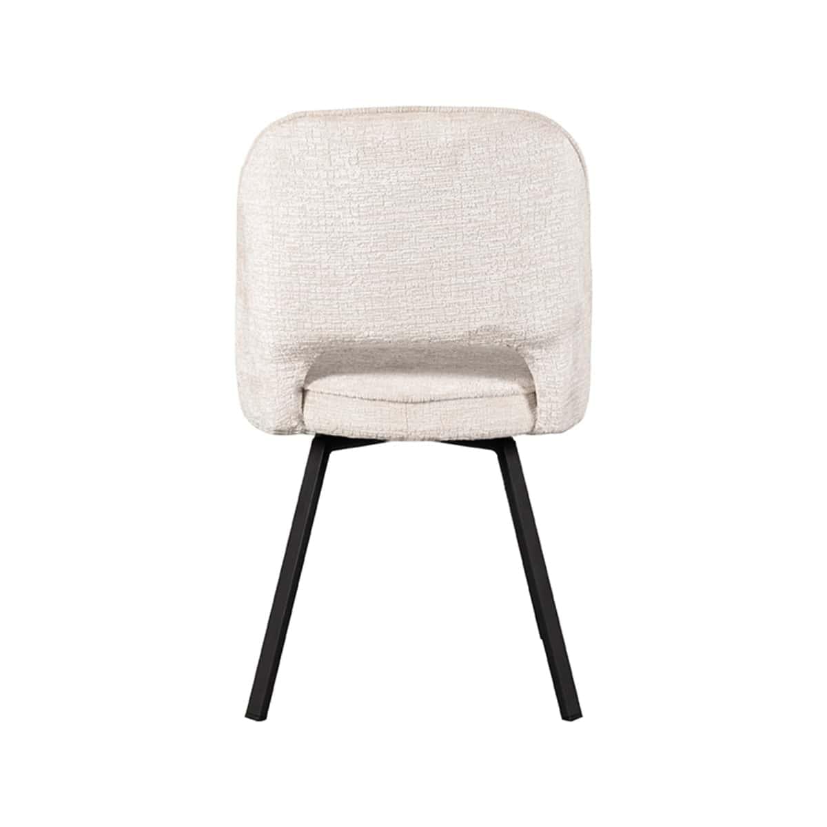 LABEL51 Eetkamerstoel Lewis - Crème - Fluweel - Afbeelding 5