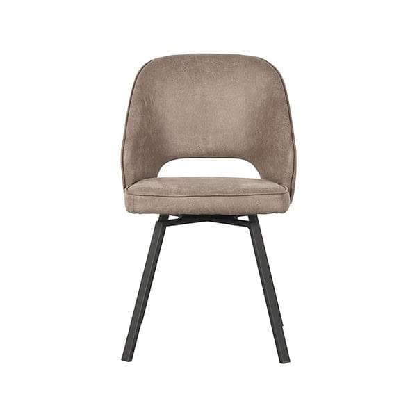 LABEL51 Eetkamerstoel Lewis - Taupe - Micro Suede - Afbeelding 3