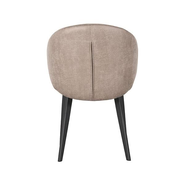 LABEL51 Eetkamerstoel Logan - Taupe - Micro Suede - Afbeelding 4