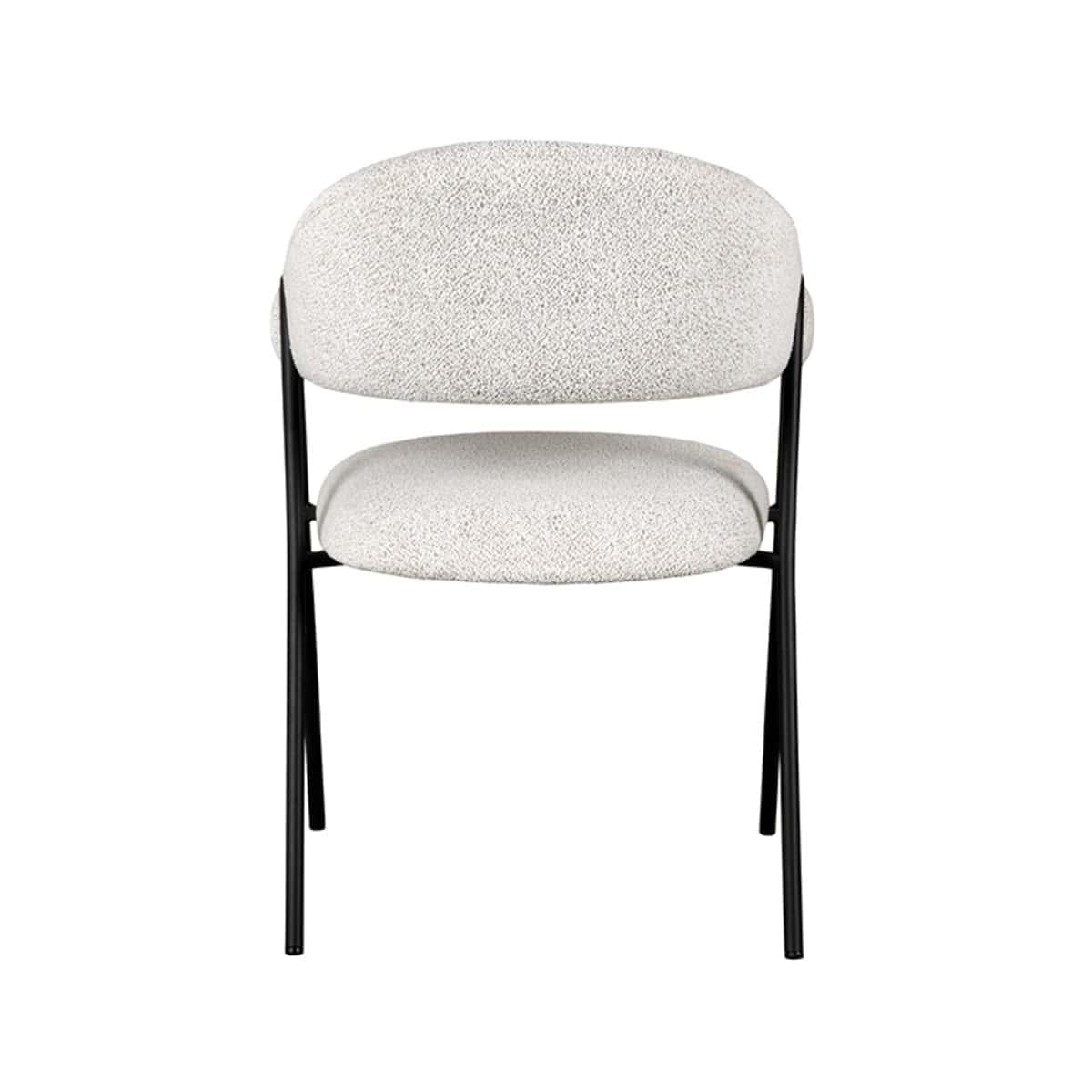 LABEL51 Eetkamerstoel Lowen - Ivory - Boucle - Afbeelding 4