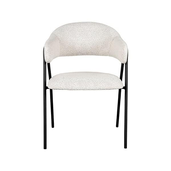 LABEL51 Eetkamerstoel Lowen - Ivory - Boucle - Afbeelding 2