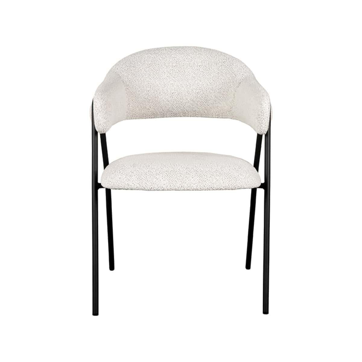 LABEL51 Eetkamerstoel Lowen - Ivory - Boucle - Afbeelding 2