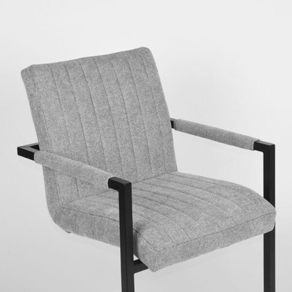 LABEL51 Eetkamerstoel Milo - Zinc - Weave - Afbeelding 5