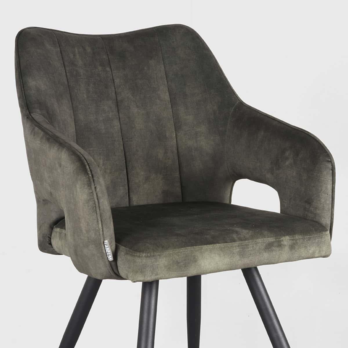 LABEL51 Eetkamerstoel Noud - Hunter - Velours - Afbeelding 5