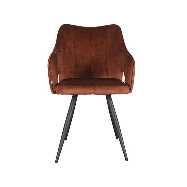 LABEL51 Eetkamerstoel Noud - Rust - Velours - Afbeelding 2
