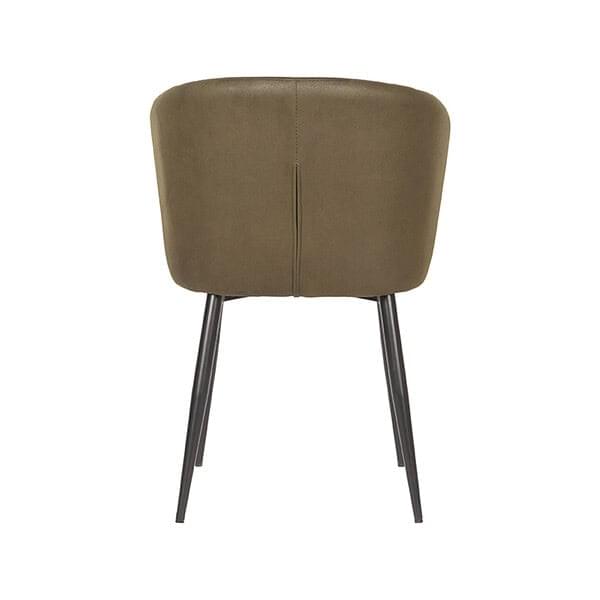 LABEL51 Eetkamerstoel Wave - Army green - Microfiber - Afbeelding 4