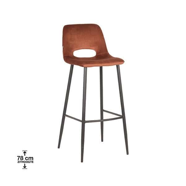 LABEL51 Barkruk Josh - Rust - Fluweel