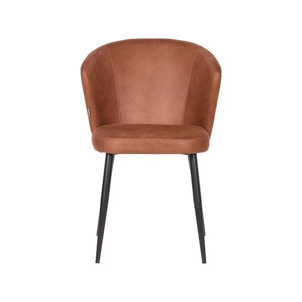 LABEL51 Eetkamerstoel Wave - Cognac - Microfiber - Afbeelding 2
