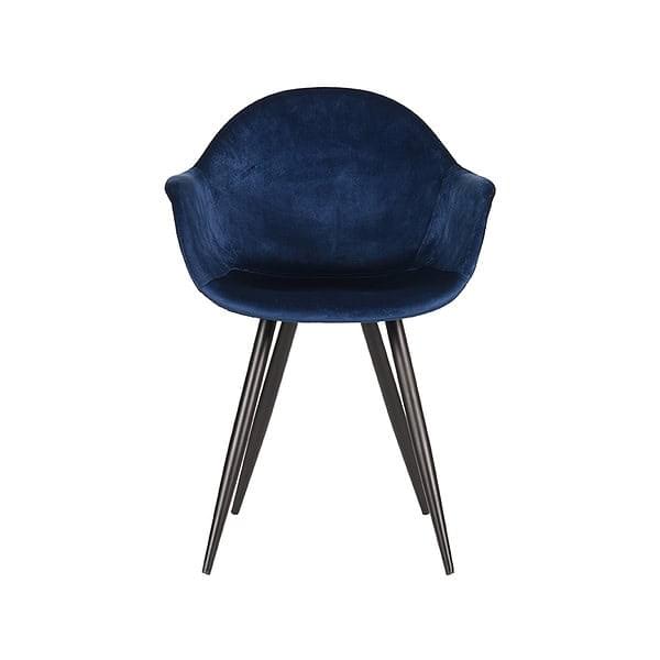 LABEL51 Eetkamerstoel Forli - Blauw - Fluweel - Afbeelding 2