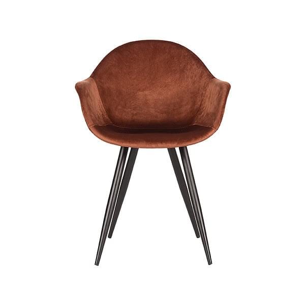 LABEL51 Eetkamerstoel Forli - Rust - Fluweel - Afbeelding 2