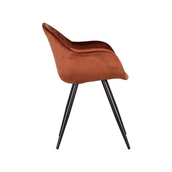 LABEL51 Eetkamerstoel Forli - Rust - Fluweel - Afbeelding 3