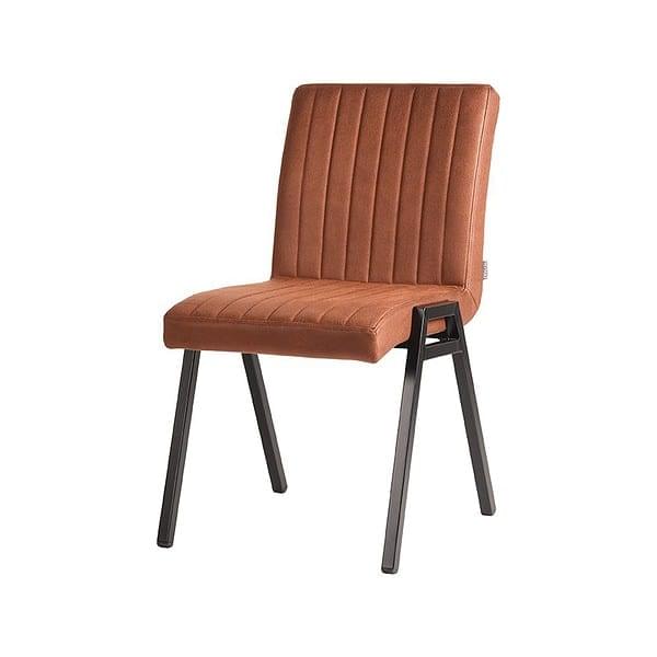 LABEL51 Eetkamerstoel Matz - Cognac - Microfiber - Afbeelding 2
