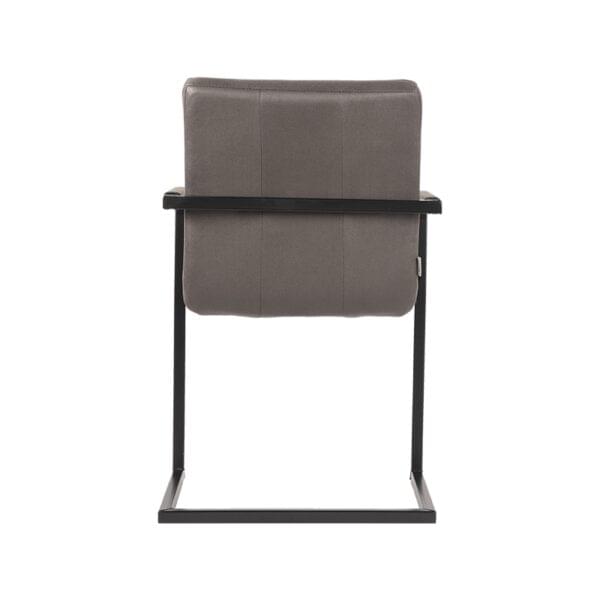 LABEL51 Eetkamerstoel Milo - Antraciet - Microfiber - Afbeelding 6