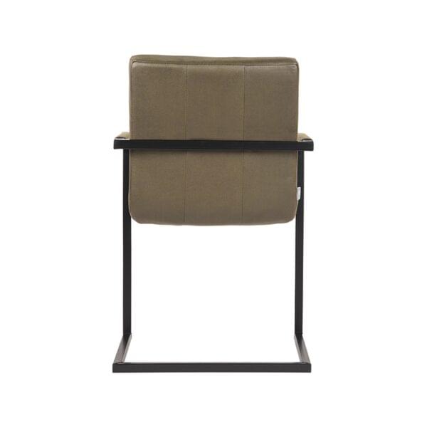 LABEL51 Eetkamerstoel Milo - Army green - Microfiber - Afbeelding 6