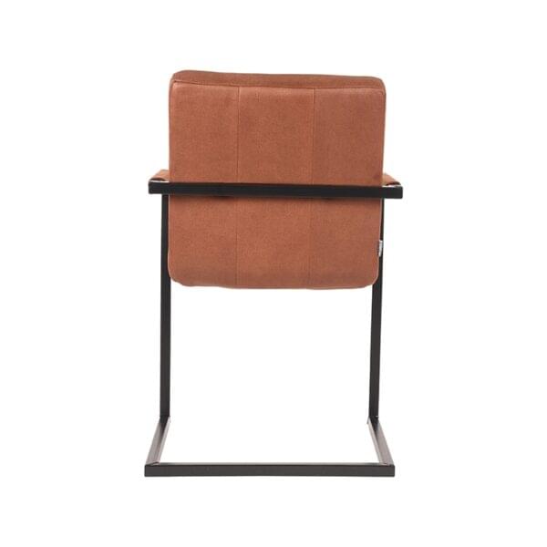 LABEL51 Eetkamerstoel Milo - Cognac - Microfiber - Afbeelding 5
