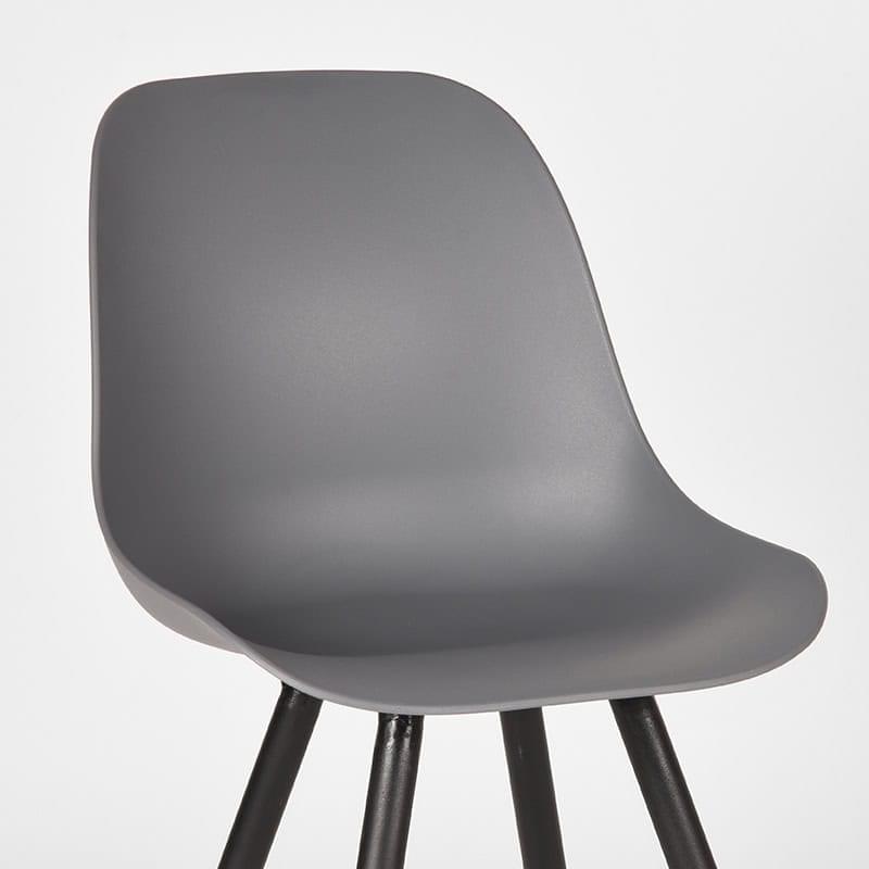 LABEL51 Eetkamerstoel Monza - Antraciet - Kunststof - Afbeelding 6