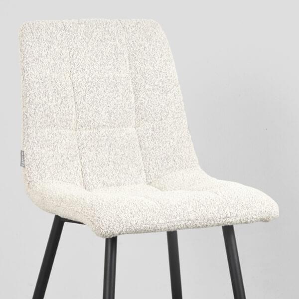 LABEL51 Eetkamerstoel Juul - Naturel - Boucle - Afbeelding 5