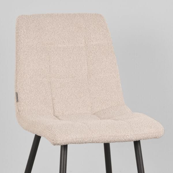 LABEL51 Eetkamerstoel Juul - Naturel - Boucle - Afbeelding 5