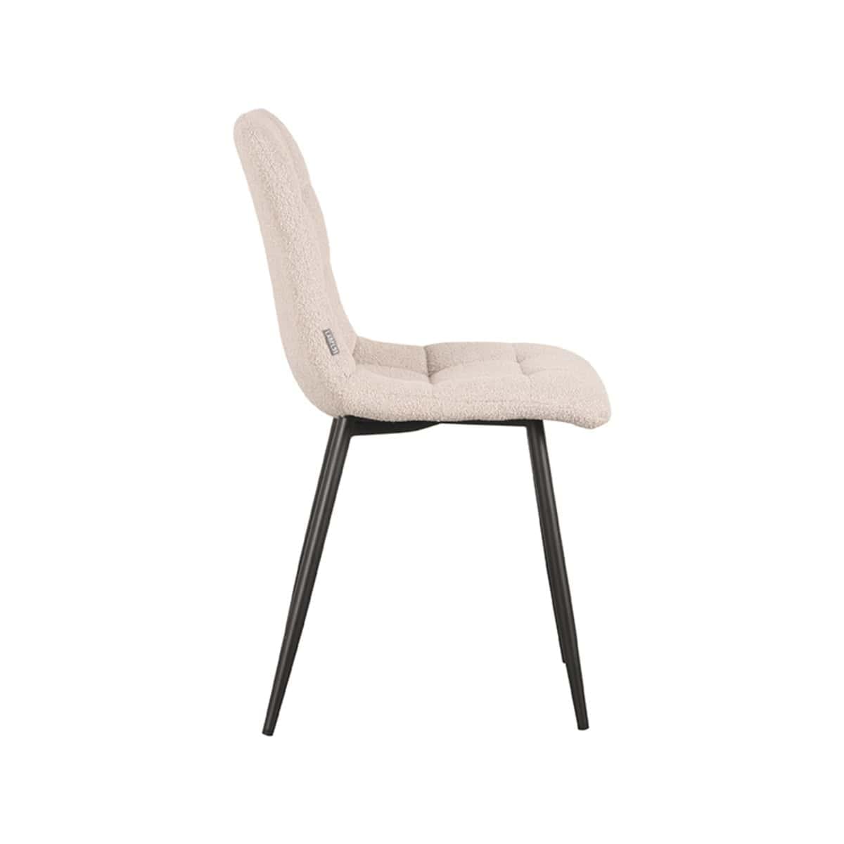 LABEL51 Eetkamerstoel Juul - Naturel - Boucle - Afbeelding 3