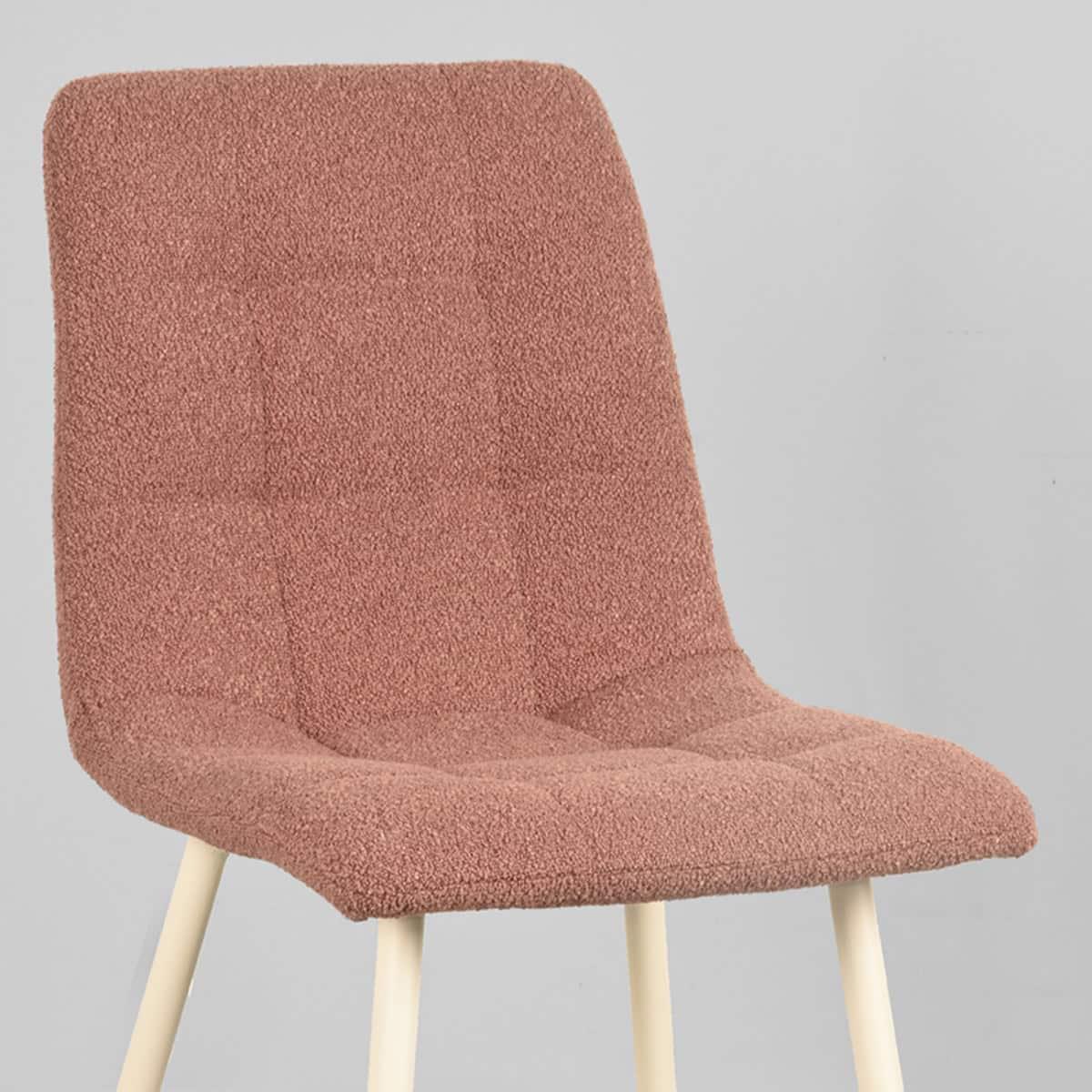 LABEL51 Eetkamerstoel Nino - Terra - Boucle - Afbeelding 5