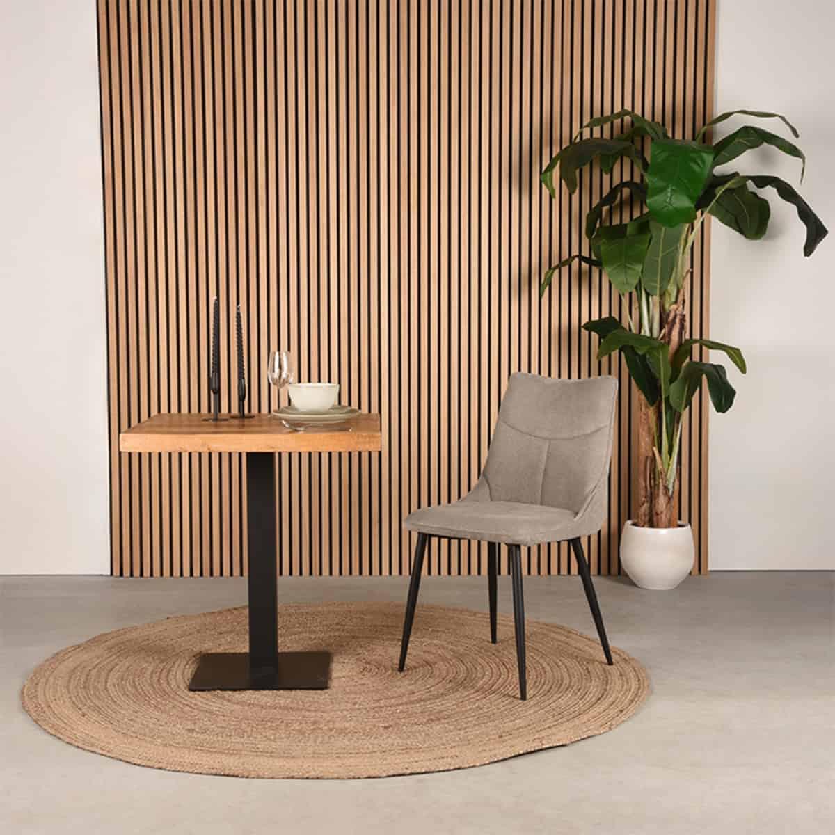 LABEL51 Eetkamerstoel Riv - Clay - Synthetisch - Afbeelding 6