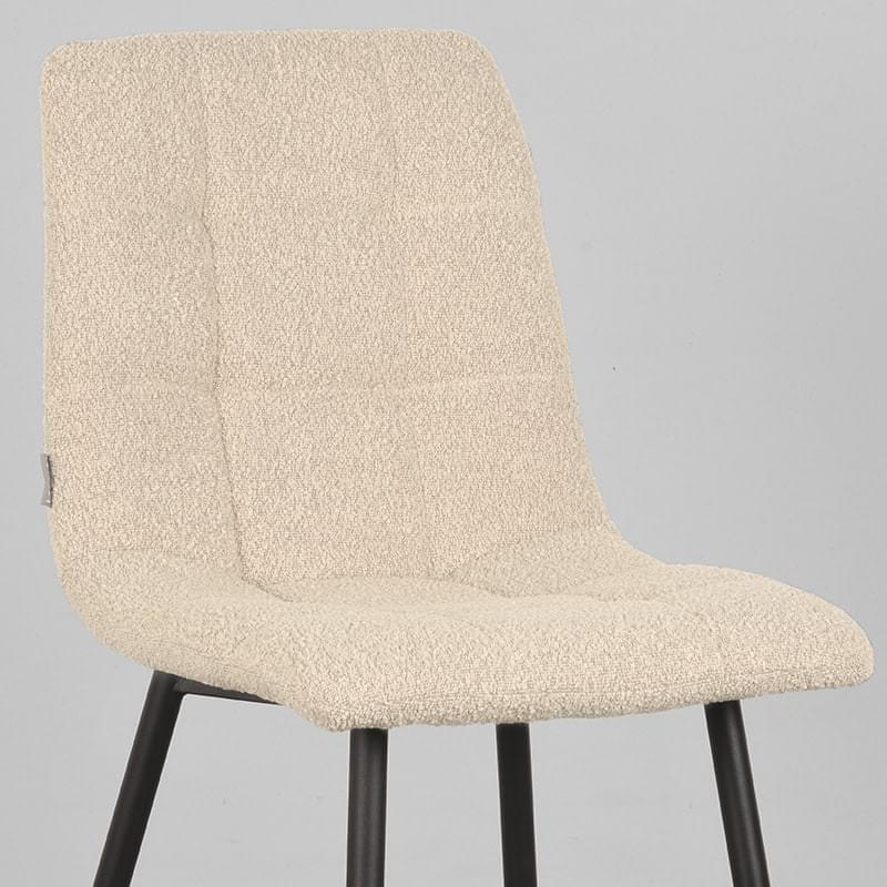 LABEL51 Eetkamerstoel Juul - Zand - Boucle - Afbeelding 5