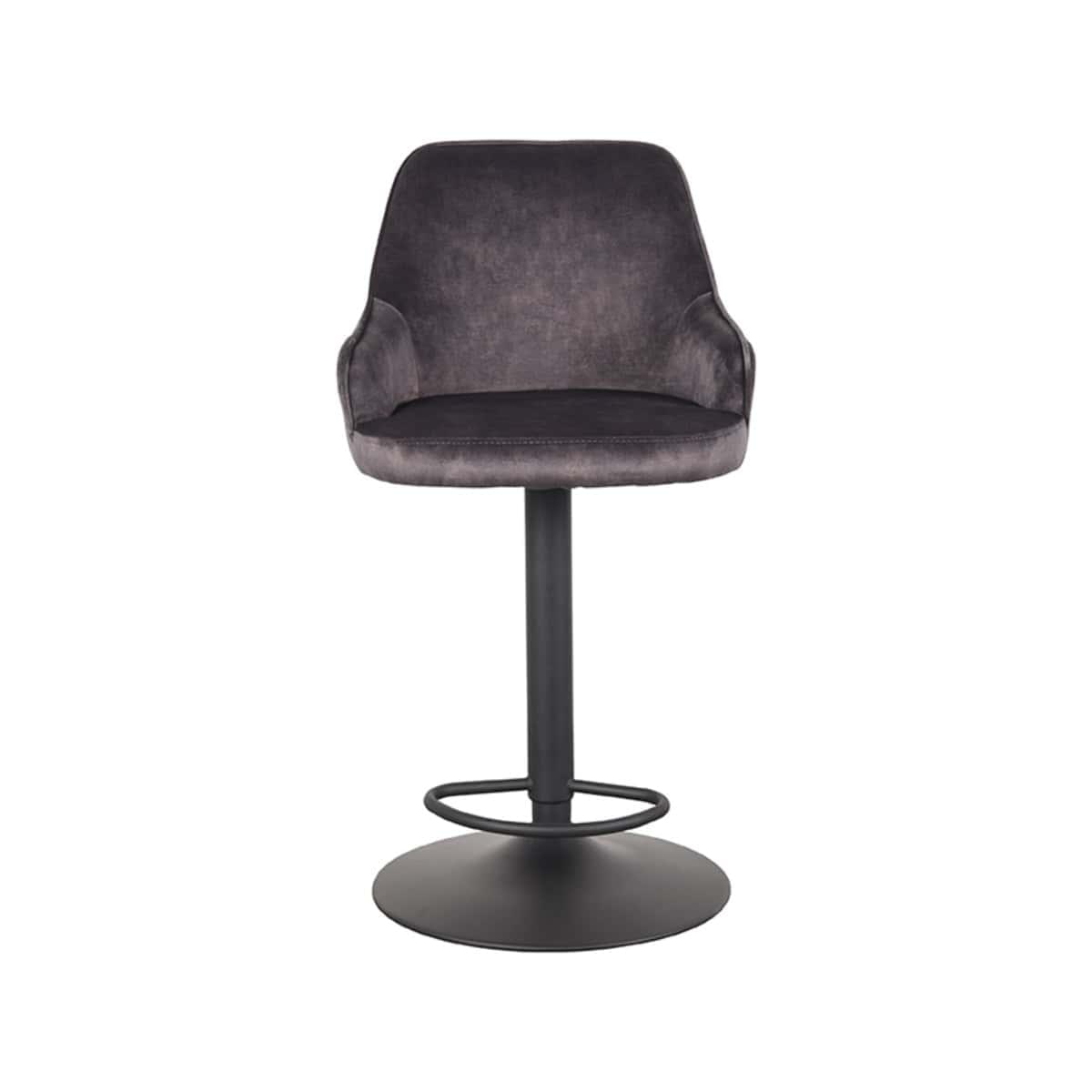 LABEL51 Barkruk Fender - Antraciet - Velours - Afbeelding 6