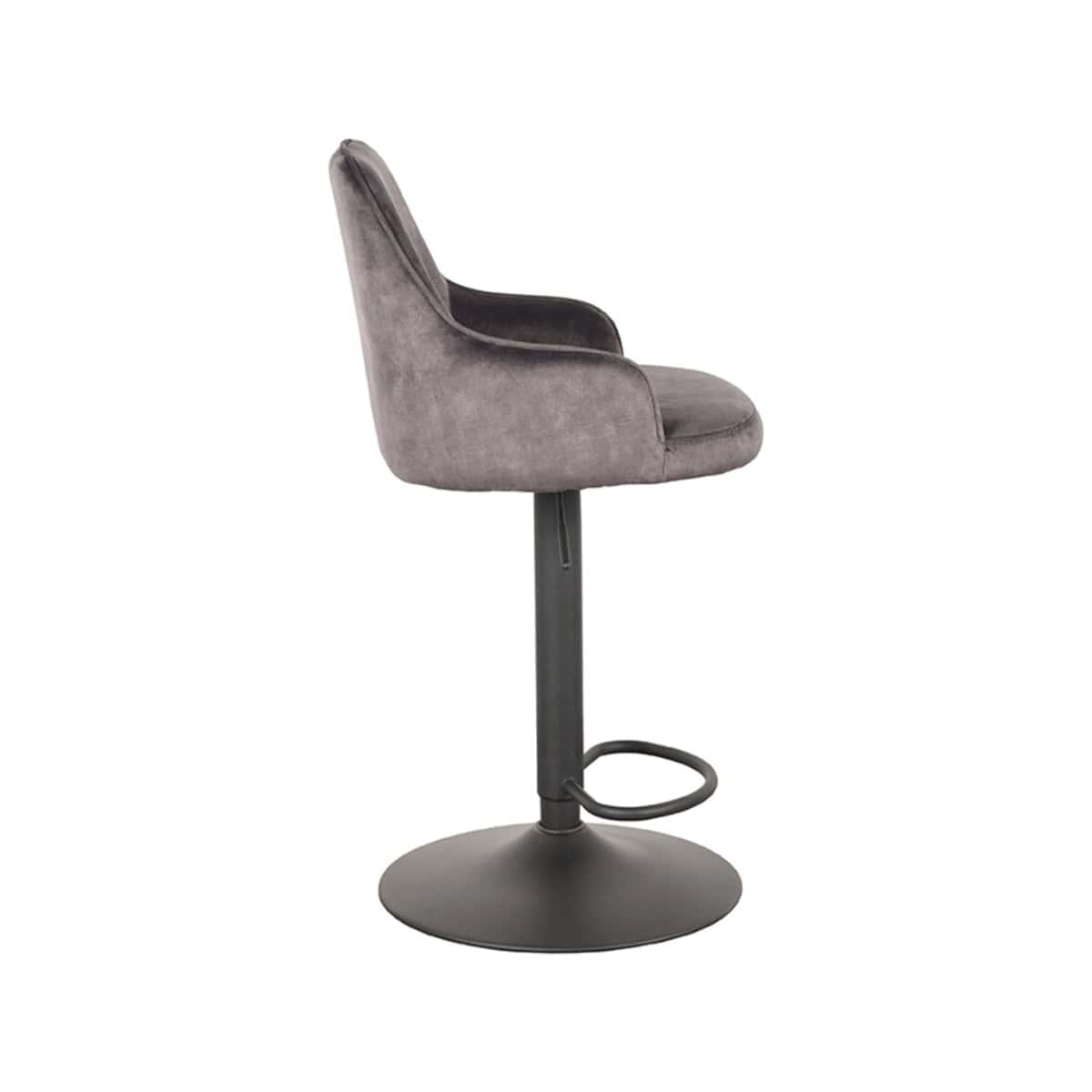 LABEL51 Barkruk Fender - Antraciet - Velours - Afbeelding 4