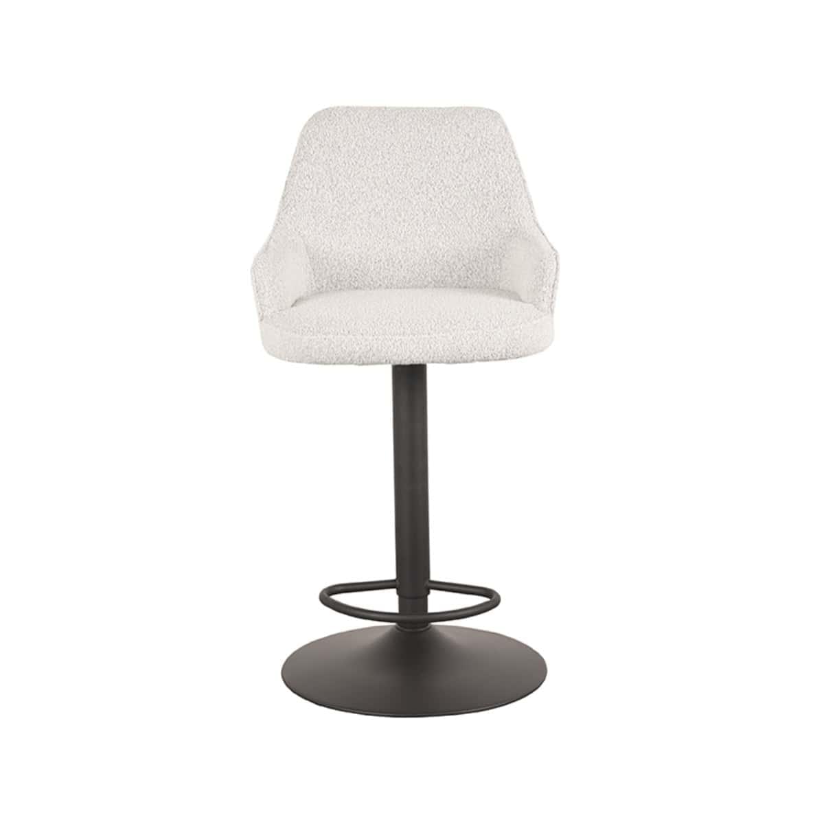 LABEL51 Barkruk Fender - Wit - Boucle - Afbeelding 4