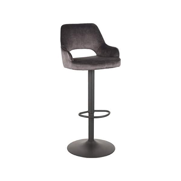 LABEL51 Barkruk Fer - Antraciet - Velours - Afbeelding 3