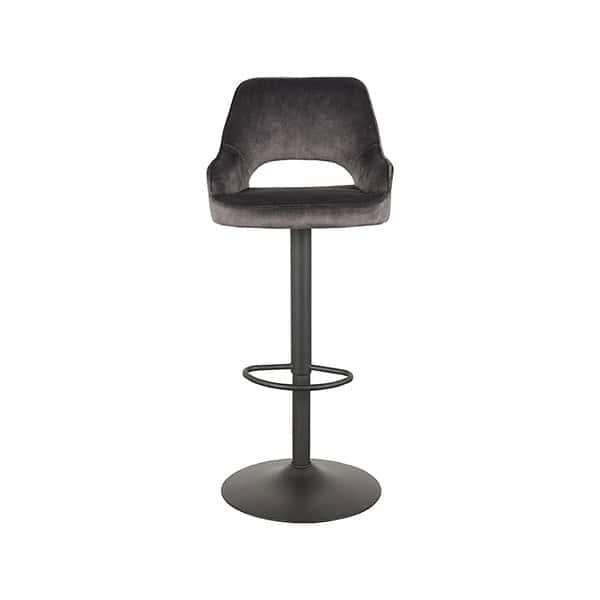 LABEL51 Barkruk Fer - Antraciet - Velours - Afbeelding 5